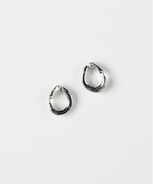 Right-on（ライトオン）の「【Right-on Basic】ネジレミニフープイヤリング (ミニマルデザイン / スタイリッシュ / エッジ感 / 大人アクセ)（イヤリング）」
