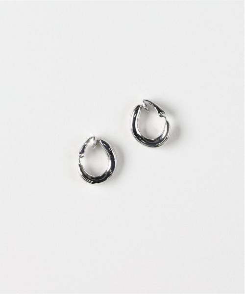 Right-on(ライトオン)の「Right-on Basic(ライトオンベーシック)【レディース】ネジレミニフープピアス(ピアス(両耳用)・レディース・ゴールド/シルバー・ONE SIZE)」の2枚目の写真