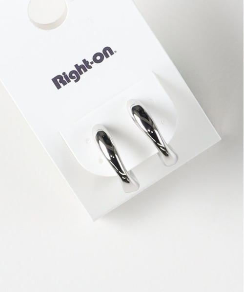 Right-on(ライトオン)の「Right-on Basic(ライトオンベーシック)【レディース】ネジレミニフープピアス(ピアス(両耳用)・レディース・ゴールド/シルバー・ONE SIZE)」の6枚目の写真
