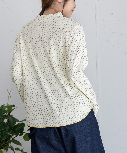 POU DOU DOU(プードゥドゥ)の「モックネックトップス(Tシャツ/カットソー・レディース・ブラック/アイボリー/ブルー/ピンク・M)」の22枚目の写真