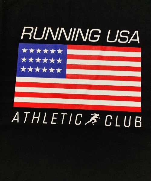 RESPECT(リスペクト)の「running usa athletic club tee (black)(Tシャツ/カットソー・メンズ・その他・LARGE/MEDIUM/X-LARGE)」の3枚目の写真