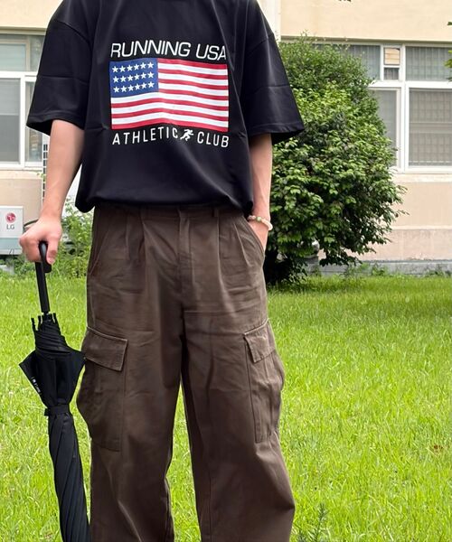 RESPECT(リスペクト)の「running usa athletic club tee (black)(Tシャツ/カットソー・メンズ・その他・LARGE/MEDIUM/X-LARGE)」の5枚目の写真