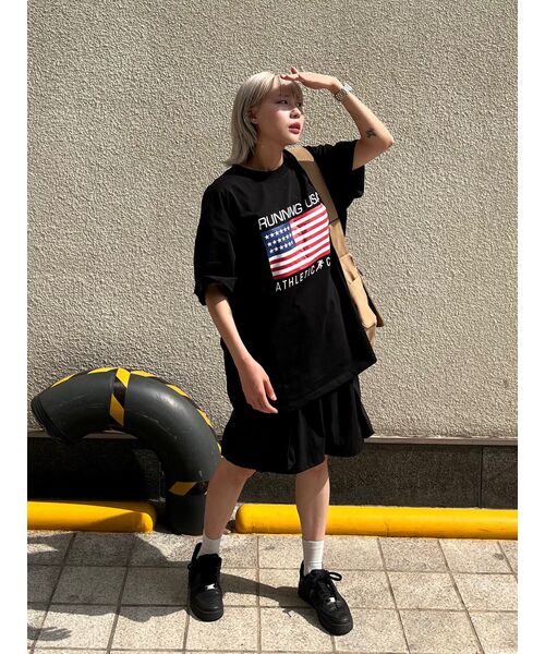 RESPECT(リスペクト)の「running usa athletic club tee (black)(Tシャツ/カットソー・メンズ・その他・LARGE/MEDIUM/X-LARGE)」の10枚目の写真
