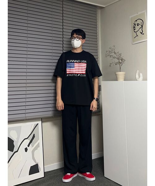 RESPECT(リスペクト)の「running usa athletic club tee (black)(Tシャツ/カットソー・メンズ・その他・LARGE/MEDIUM/X-LARGE)」の13枚目の写真