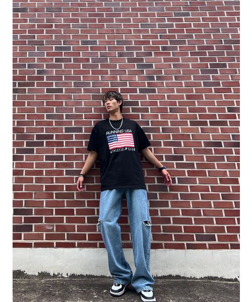 RESPECT(リスペクト)の「running usa athletic club tee (black)(Tシャツ/カットソー・メンズ・その他・LARGE/MEDIUM/X-LARGE)」の15枚目の写真
