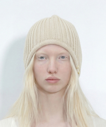 UNDERCONTROL STUDIO（アンダーコントロールスタジオ）の「バラクラバ冬ビーニーEARFLAPBEANIE/SOLIDA/クリーム（ニットキャップ/ビーニー）」