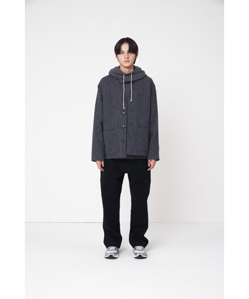 HORLISUN(ホーリーサン)の「Marion Alpaca Cardigan Jacket Navy Gray(その他アウター・レディース・その他・LARGE/MEDIUM/SMALL)」の4枚目の写真