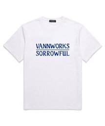 ソロウフル オーバーサイズ 半袖Tシャツ (VS0087) ホワイト/ブルー
