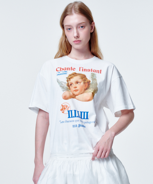 2113 STUDIO（イイルイルサムスタジオ）の「ルーズフィットTシャツエンジェンフェイス（Tシャツ/カットソー・レディース・その他・FREE）」の3枚目の写真