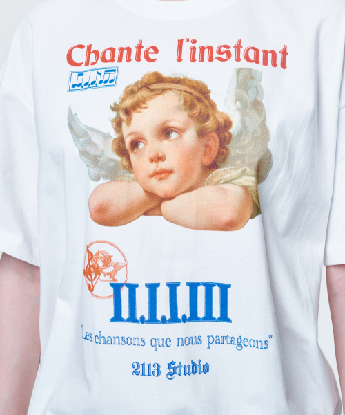 2113 STUDIO（イイルイルサムスタジオ）の「ルーズフィットTシャツエンジェンフェイス（Tシャツ/カットソー・レディース・その他・FREE）」の4枚目の写真
