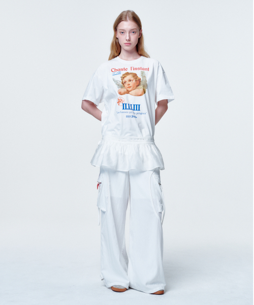 2113 STUDIO（イイルイルサムスタジオ）の「ルーズフィットTシャツエンジェンフェイス（Tシャツ/カットソー・レディース・その他・FREE）」の5枚目の写真