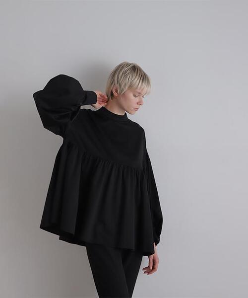LE PHIL(ルフィル)の「◆シルキーモクロディブラウス(シャツ/ブラウス・レディース・ブラウン/ブラック・F)」の3枚目の写真