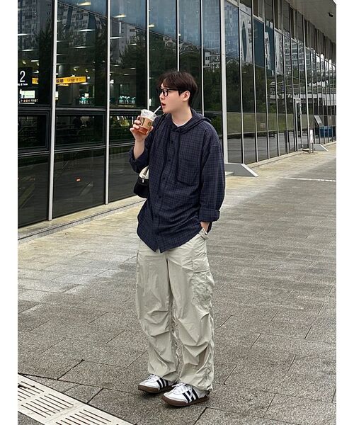 SECONDMONO（セカンドモノローグ）の「Check Hooded Shirt [NAVY]_SESH012NAVY（シャツ/ブラウス・レディース・その他・SMALL/MEDIUM/LARGE/X-SMALL）」の21枚目の写真