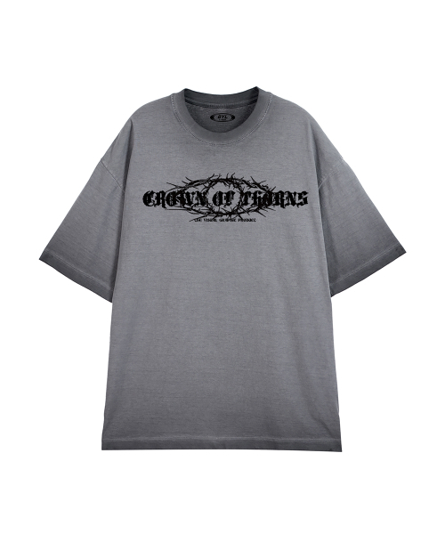 BY.L(バイエル)の「クラウントロンピグメント半袖Tシャツグレー(Tシャツ/カットソー・メンズ・その他・MEDIUM/LARGE/X-LARGE/XX-LARGE)」の2枚目の写真