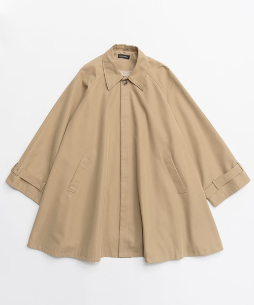 MAISON SPECIAL（メゾンスペシャル）の「Lace Collar Tent Flare Trench Coat/レースカラーテントフレアトレンチコート（トレンチコート・レディース・ベージュ/ブラック・FREE）」の13枚目の写真