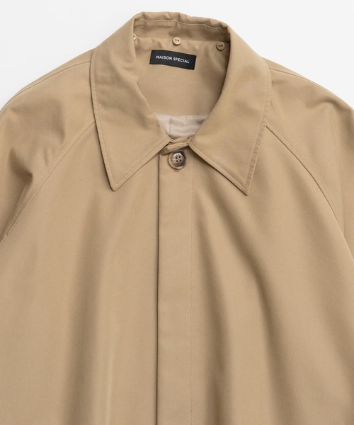 MAISON SPECIAL（メゾンスペシャル）の「Lace Collar Tent Flare Trench Coat/レースカラーテントフレアトレンチコート（トレンチコート・レディース・ベージュ/ブラック・FREE）」の20枚目の写真