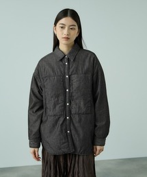 VICKY | パデッドデニムビッグシャツ≪洗濯機で洗える≫(シャツ/ブラウス)