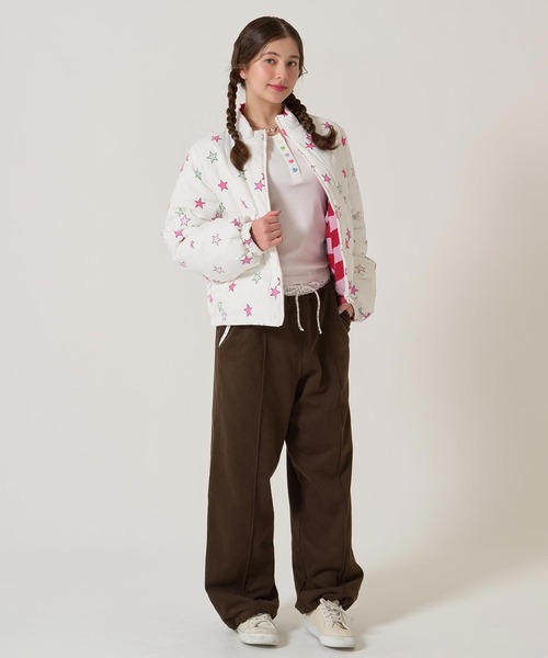 TINA:JOJUN(ティーナジョジュン)の「柄パイピング 裏起毛パンツ TINA:JOJUN(その他パンツ・レディース・ブラウン/グレー・M)」の15枚目の写真