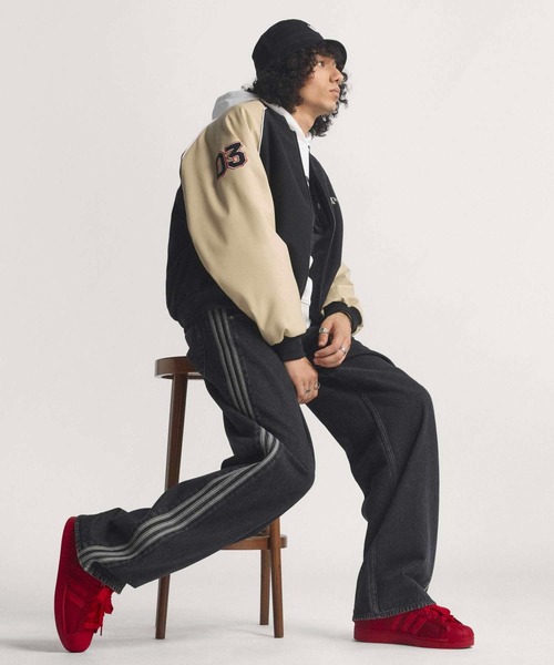 adidas（アディダス）の「ファイヤーバード アディカラー デニム パンツ / アディダスオリジナルス adidas Originals（デニムパンツ・メンズ・ブラック・36inch/35inch/34inch/33inch/32inch/30inch/28inch）」の2枚目の写真