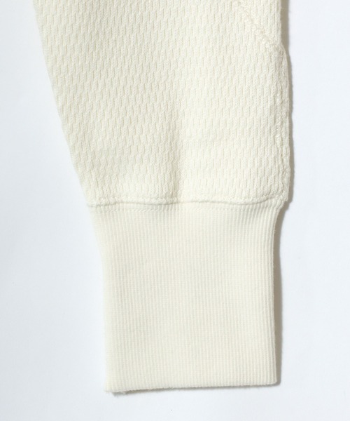 HOUSTON（ヒューストン）の「HOUSTON/ヒューストン Heavy Thermal Henley Tee/ヘビーサーマル ワッフル 無地 ヘンリーネック 長袖Tシャツ/ロングスリーブTシャツ/ロンT/レディース メンズ（Tシャツ/カットソー・メンズ・ブラック/ネイビー/グレー/オフホワイト・M/XL/L）」の16枚目の写真