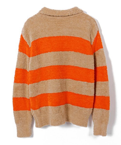 Polo Knit Stripe Orange