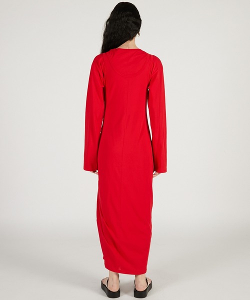 PRANK PROJECT(プランクプロジェクト)の「【2026Spring Pre-Order】レイヤードジャージドレス / Layered Jersey Dress(ワンピース・レディース・ブラック/ライトグレー/レッド・36/38)」の16枚目の写真