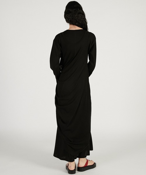 PRANK PROJECT(プランクプロジェクト)の「【2026Spring Pre-Order】レイヤードジャージドレス / Layered Jersey Dress(ワンピース・レディース・ブラック/ライトグレー/レッド・36/38)」の6枚目の写真