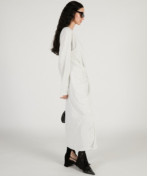 PRANK PROJECT(プランクプロジェクト)の「【2026Spring Pre-Order】レイヤードジャージドレス / Layered Jersey Dress(ワンピース・レディース・ブラック/ライトグレー/レッド・36/38)」の12枚目の写真