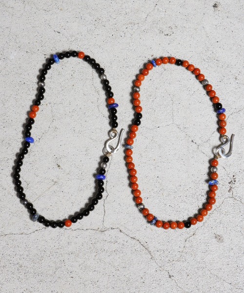 VIVIFY（ビビファイ）の「ブレスレット/ラウンドストーン&ナバホパール（ブレスレット・メンズ・レッド/ブラック・MENS）」の3枚目の写真