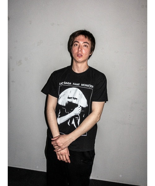 THRIFTY LOOK(スリフティールック)の「THRIFTY LOOK スリフティルック /"LADY GAGA"TEE レディー・ガガ(Tシャツ/カットソー・メンズ・ブラック・MEDIUM/LARGE/X-LARGE)」の12枚目の写真