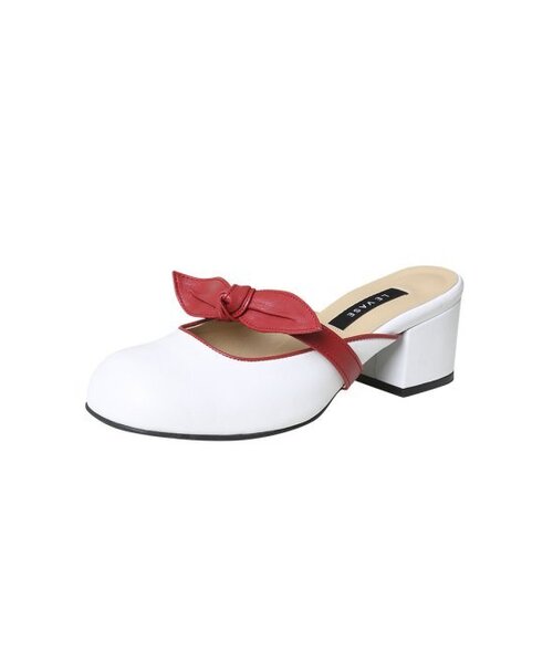 LEVASE（ルバズ）の「e.g) emma mule-cream red 5cm（パンプス・レディース・その他・38/39/35/36/37/36.5/37.5/35.5/38.5）」の2枚目の写真
