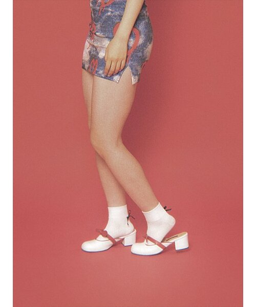LEVASE（ルバズ）の「e.g) emma mule-cream red 5cm（パンプス・レディース・その他・38/39/35/36/37/36.5/37.5/35.5/38.5）」の4枚目の写真