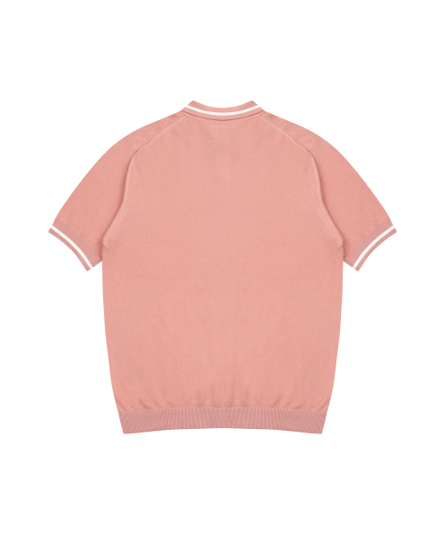 SOLEW(ソル)の「ポロニット_コーラル(ニット/セーター・メンズ・その他・SMALL/MEDIUM/LARGE/X-LARGE)」の2枚目の写真