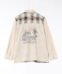 【Kahiko】SURF＆Palms コールシャツ