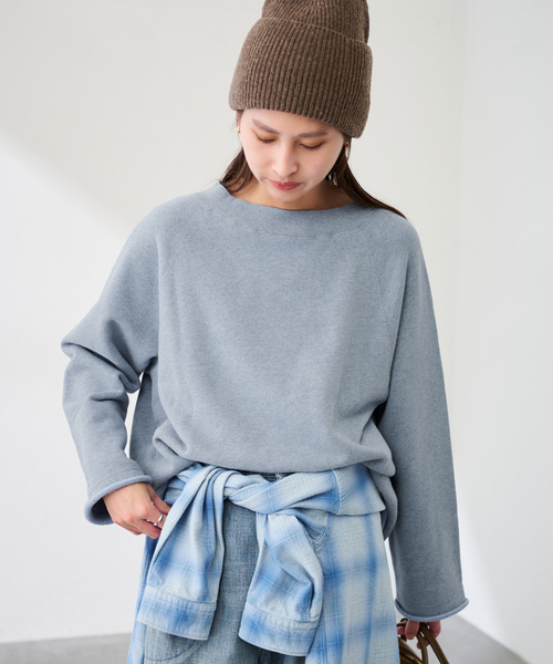 FRAMeWORK（フレームワーク）の「オーバーダイ裏毛カットオフプルオーバー（スウェット・レディース・グレー/ブルー/イエロー・FREE）」の2枚目の写真