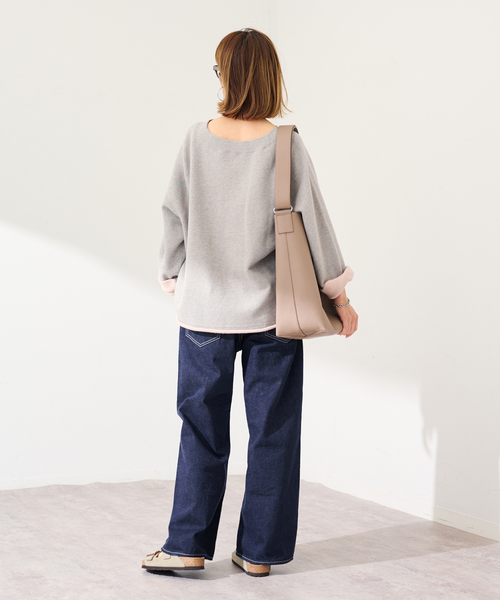 FRAMeWORK（フレームワーク）の「オーバーダイ裏毛カットオフプルオーバー（スウェット・レディース・グレー/ブルー/イエロー・FREE）」の14枚目の写真