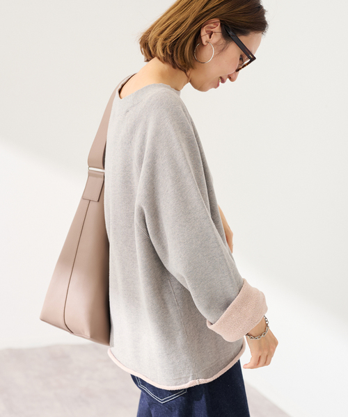 FRAMeWORK（フレームワーク）の「オーバーダイ裏毛カットオフプルオーバー（スウェット・レディース・グレー/ブルー/イエロー・FREE）」の11枚目の写真