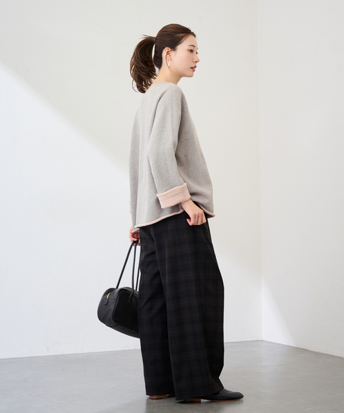 FRAMeWORK（フレームワーク）の「オーバーダイ裏毛カットオフプルオーバー（スウェット・レディース・グレー/ブルー/イエロー・FREE）」の9枚目の写真