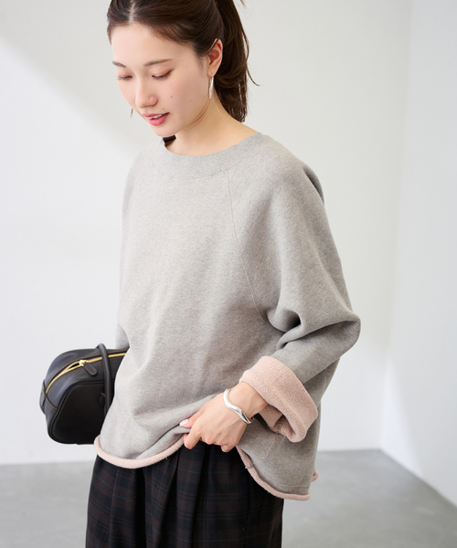 FRAMeWORK（フレームワーク）の「オーバーダイ裏毛カットオフプルオーバー（スウェット・レディース・グレー/ブルー/イエロー・FREE）」の5枚目の写真