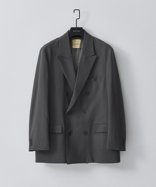 UNITED TOKYO（ユナイテッドトウキョウ）の「【数量限定】×EX Super120s ZEROTORIA JACKET（テーラードジャケット・メンズ・ブラック/ダークグレー/グレー系その他・1/2）」の3枚目の写真