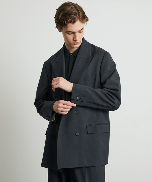 UNITED TOKYO（ユナイテッドトウキョウ）の「【数量限定】×EX Super120s ZEROTORIA JACKET（テーラードジャケット・メンズ・ブラック/ダークグレー/グレー系その他・1/2）」の9枚目の写真