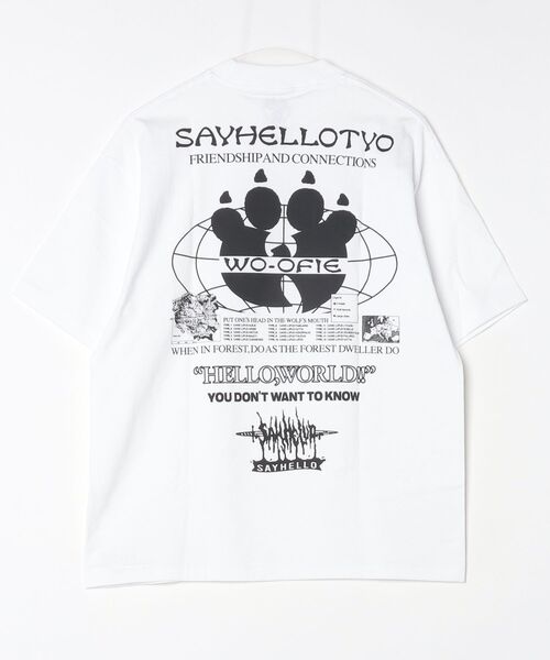 fridge（フリッジ）の「【SAY HELLO x Woofie】 セイハロー x ウーフィー Clan S/S Tee（Tシャツ/カットソー・メンズ・ホワイト・SMALL/LARGE/X-LARGE）」の2枚目の写真