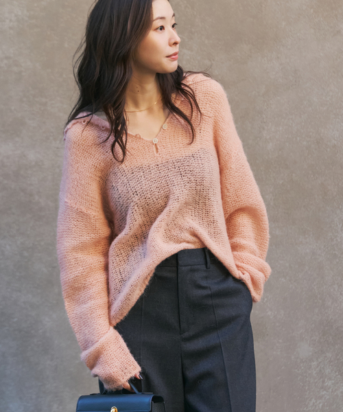 追加》ALPACA MIX BUTTON ニット 3（ニット/セーター）｜Plage