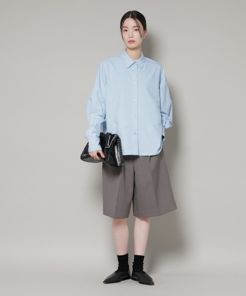 NANO universe（ナノユニバース）の「Vネックベスト×ハーフパンツ セットアップ（ベスト・レディース・グレー/ブラック/ベージュ・FREE）」の13枚目の写真