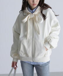 FREE'S MART | ◆起毛ビッグリボンジップパーカー(パーカー)