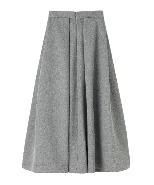 JENNE（ジェンヌ）の「タックダンボールニットスカート（スカート・レディース・ホワイト/ブラック/グレー・SMALL/MEDIUM/LARGE）」の19枚目の写真