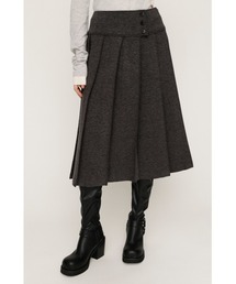 KNITTING PLEATS SK ニッティング プリーツスカート 春服