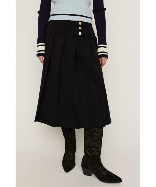 KNITTING PLEATS SK ニッティング プリーツスカート 春服（スカート