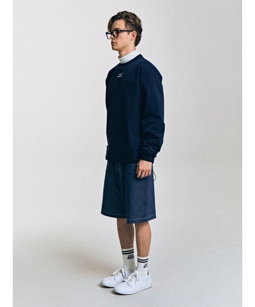CONTEMENT(コンテメント)の「「運が良い気分」SOLOTEX ウィンドブレーカー(Tシャツ/カットソー・メンズ・ネイビー・MEDIUM/LARGE)」の2枚目の写真