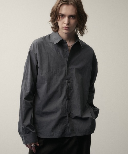 SELLE GLANT(セレグランテ)の「ASSORT BASIC REGULAR SHIRT/アソートベーシックレギュラーシャツ(シャツ/ブラウス・メンズ・アイボリー/ブルー/ブルーグレー/ナチュラル/ダークブラウン/ダークネイビー/オフホワイト・SMALL/LARGE/MEDIUM)」の7枚目の写真